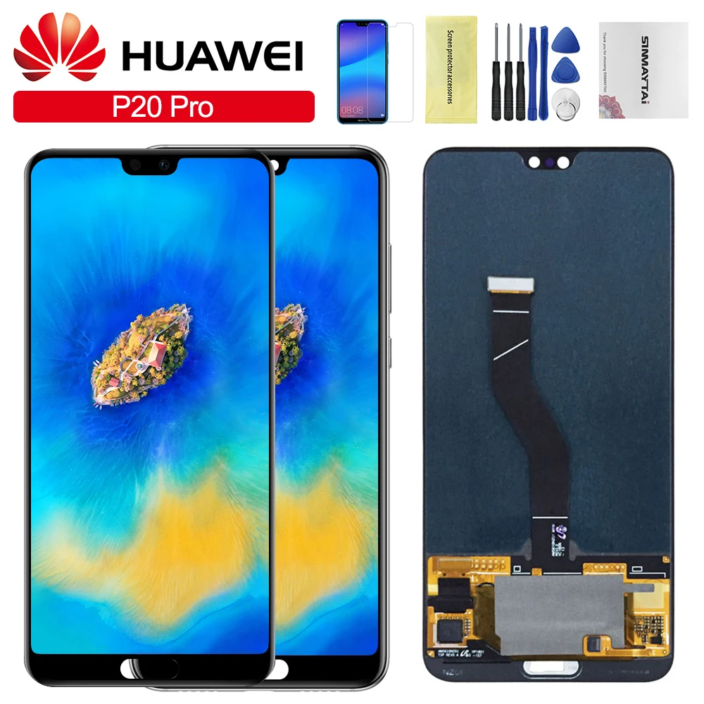 

Original 6.1" For Huawei P20 Pro LCD with frame Display Screen Touch Digitizer Assembly P20 Pro CLT-AL01 Lcd P20 Plus Display