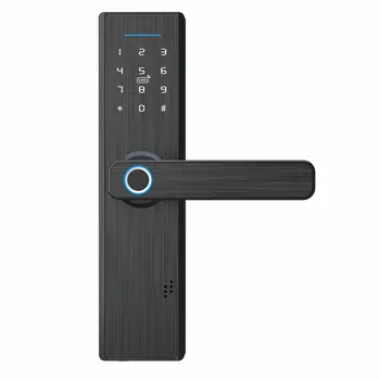 

Smart Indoor Wooden Door Fingerprint Lock Double Tongue Low Battery Reminder Virtual Password Anti-Voyeur