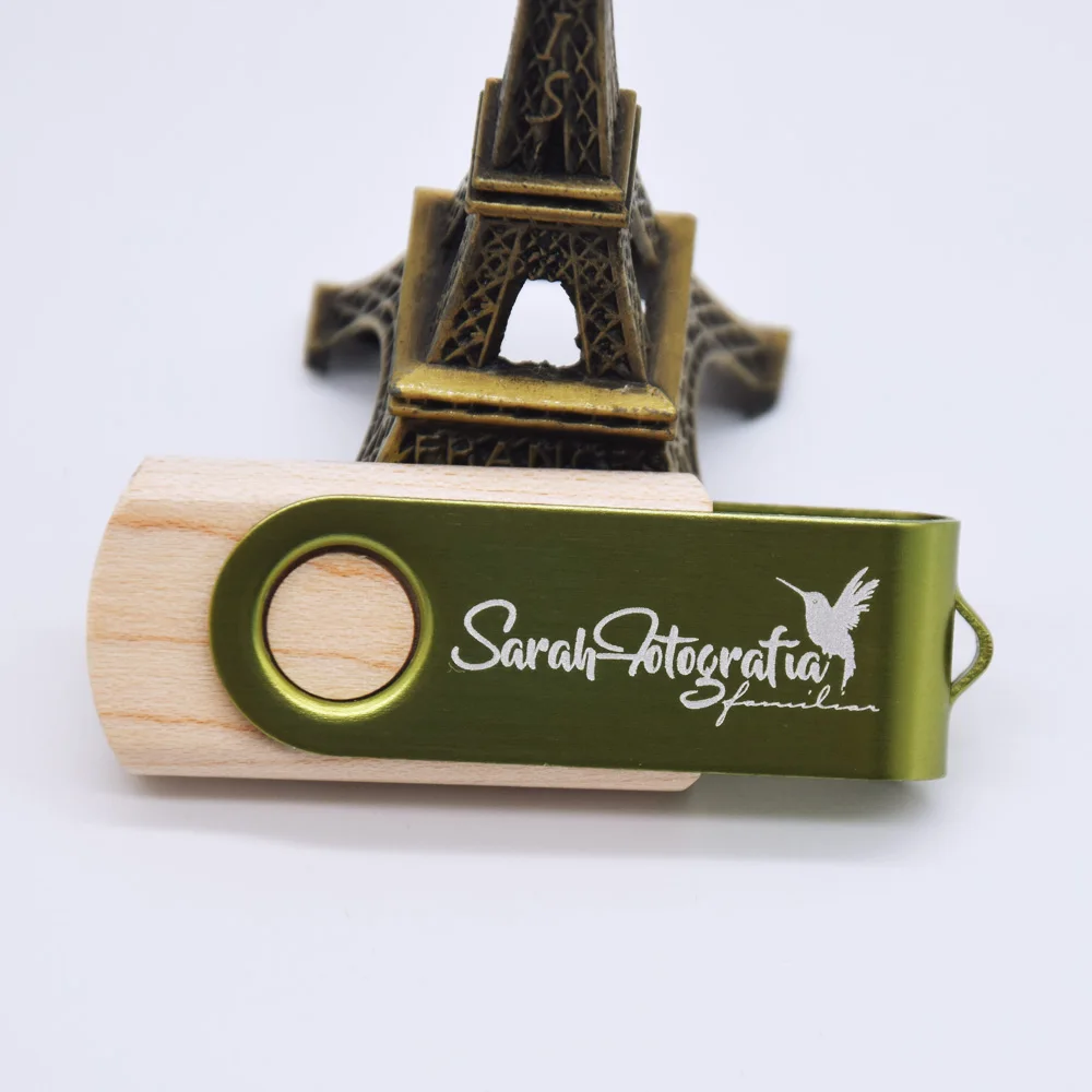 USB Flashdrive3.0 цветной вращающийся зажим с кленовым деревом флешка 128G/16G/32G/64G/8G карта