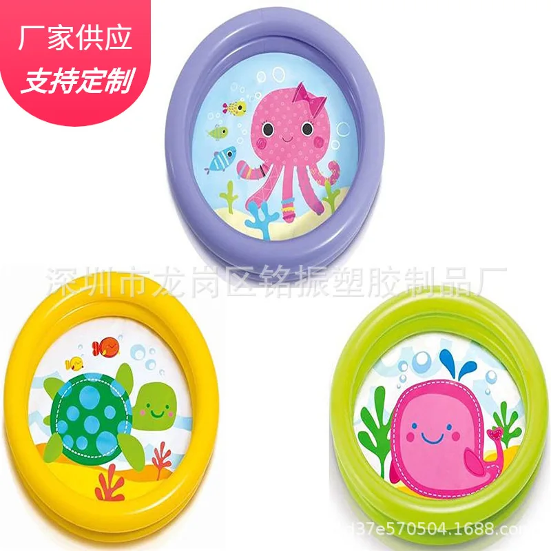 

PVC Inflatable round Baby Bathing Pool Children Household Outdoor Oceans Animal Swimming Pool