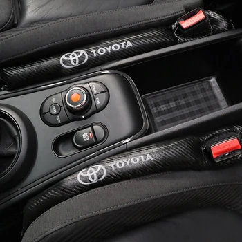 

New Arrival for toyota camry chr corolla rav4 yaris prius Carbon Fiber Leakproof Protective Seat Gap Car Cover Pad accessories