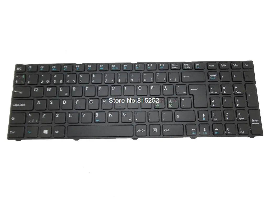 

Laptop Keyboard For Medion AKOYA P7631T MD98585 MD98586 MD98587 MD98588 MD98589 Black With Frame Nordic NE