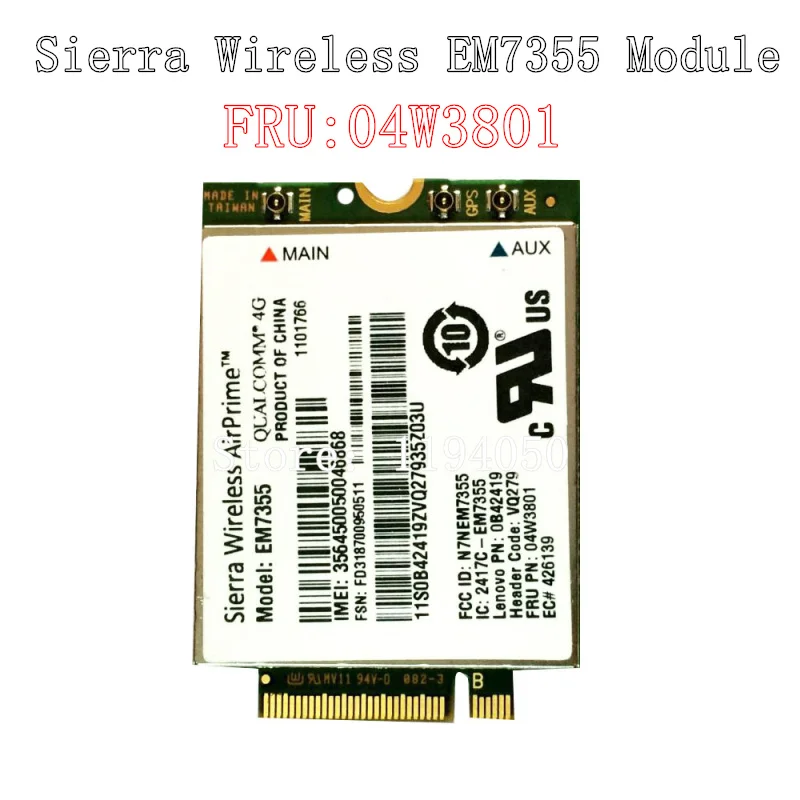 Модуль Sierra Gobi5000 EM7355 LTE/EVDO/HSPA + 42 мбит/с NGFF карта 4G для Lenovo Thinkpad T431s T440 T440s T440p T540P W540