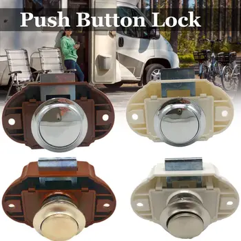 

10Pcs/set Car Push Lock Zinc Alloy 15-18mm RV Caravan Boat Motor Home Cabinet Drawer Latch Button Locks For Furniture Hardware