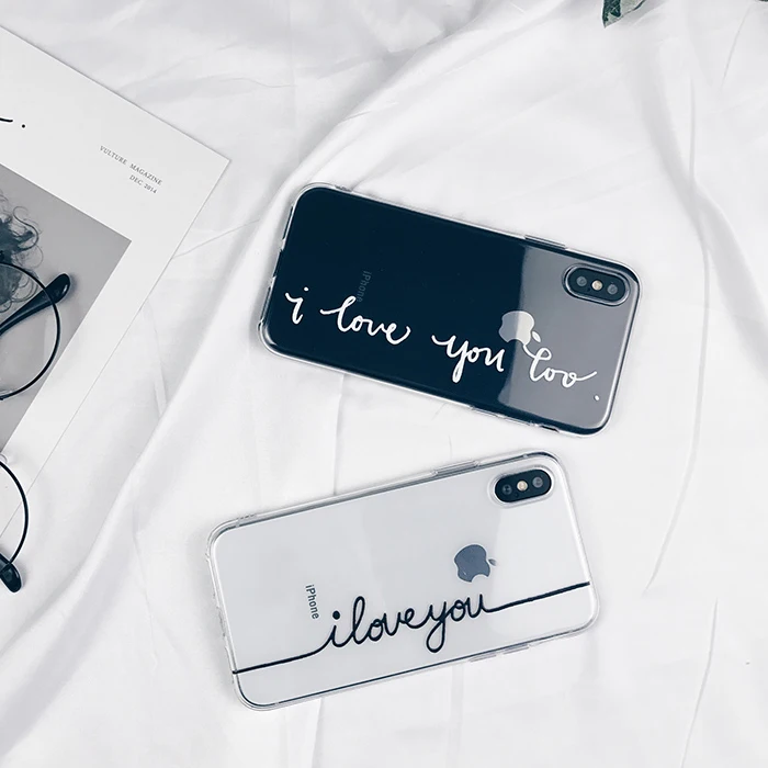 Прозрачный чехол Love для iphone 7 8 6 6S Plus, чехол для Apple iphone XR X XS Max 6 s 5 5S se 5 s 11 Pro Max, чехол