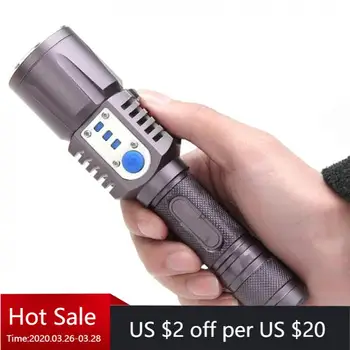 

[BEST DEAL]3800LM XM-L2 T6 LED Flashlight Torch Brightness LED USB Charge 5 Modes Mobile Power Bank Intelligent