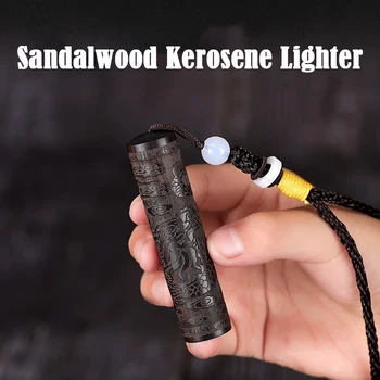 

Creative Sandalwood Kerosene Lighters Survival Fire Starter Novelty Candle Vintage Portable Oil Lighter Smoke Accesoires