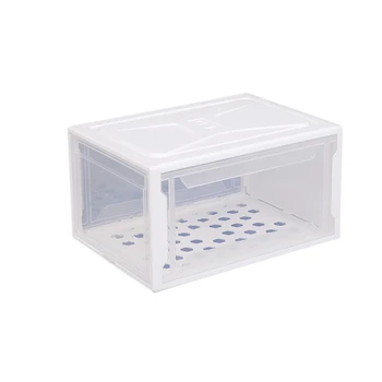 

Basketball Drawer Type Shoe Box Shoe Organizer Boxes Drawer Transparent Plastic Shoe Storage Box Display Wall White