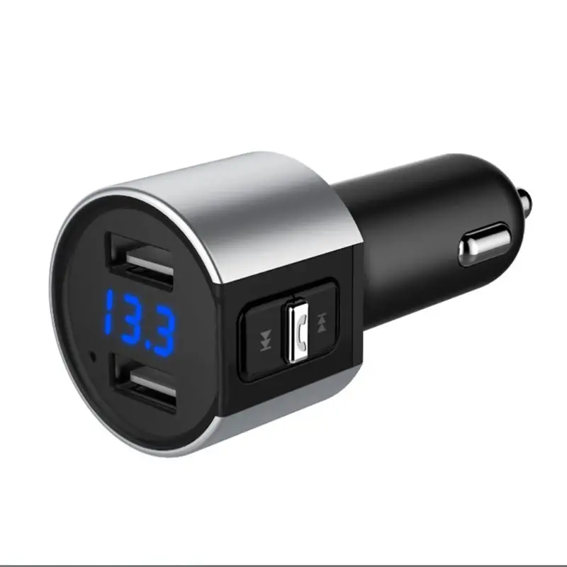 Беспроводной автомобильный Bluetooth fm-передатчик MP3-плеер адаптер автомобильный комплект 2 USB зарядное устройство