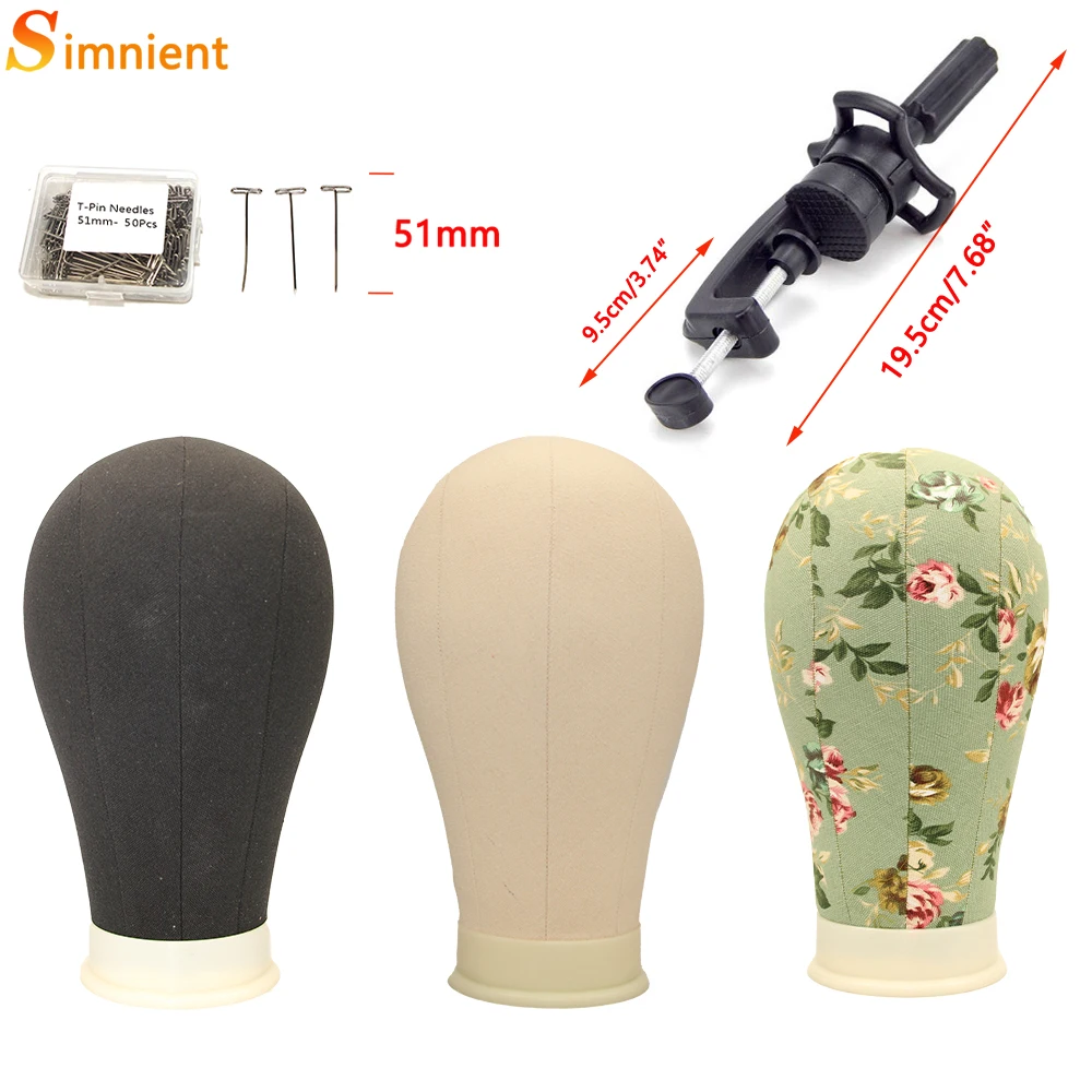 Hot sale Training Mannequin Head Canvas Block Display Styling Manikin Wig Stand Free Get T Needle Holder | Стойки для париков