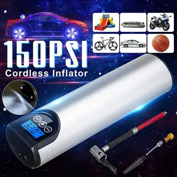 

Inflator Cordless Portable Compressor Digital Car Tyre Pump 12V 150PSI Rechargeable Air Pump for Car Bicycle Tires Balls