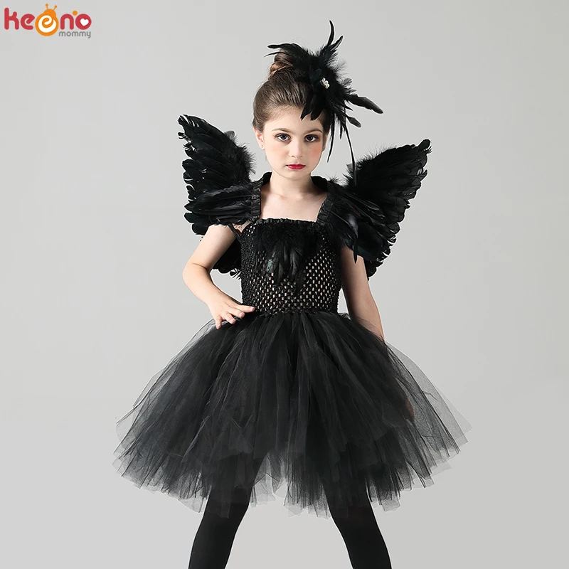 Ballet Costume Feathers Girl Carnival Costume Girl Swan Black Swan