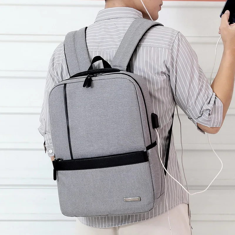 Adputent Usb рюкзак для ноутбука, школьная сумка, рюкзак, Противоугонный мужской рюкзак для путешествий, рюкзак для отдыха, Mochila