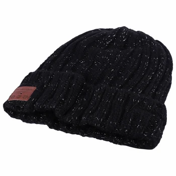 

Knitting Hats Wireless Bluetooth Smart Soft Warm Headset Music Headphones Speaker Earbud