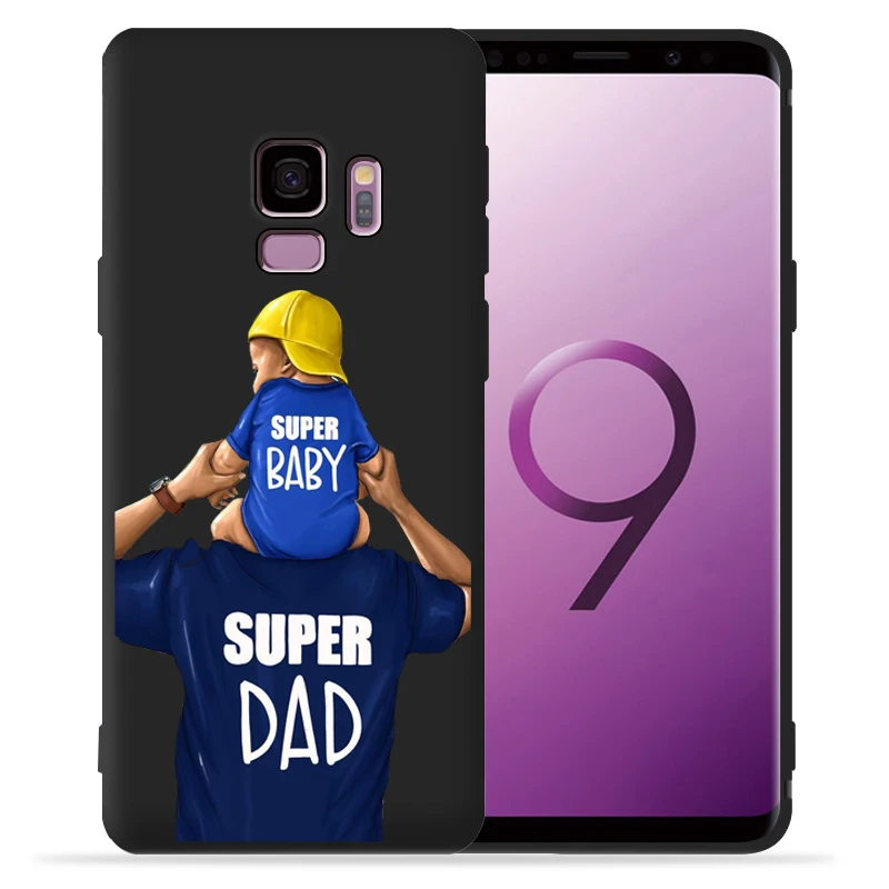 Супер мама папа детский чехол для телефона для samsung Galaxy S9 S8 S10 Plus S7 S6 Edge S10 Lite Note9 8 10 Pro Capa Etui - Цвет: 07