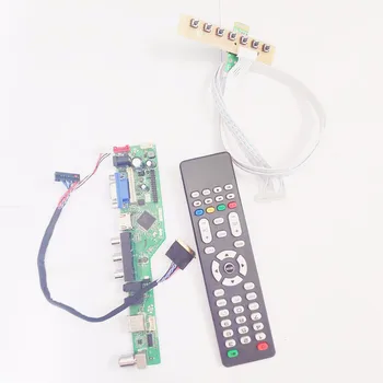 

For LTN101NT02-A01/A04 10.1" TV56 display controller drive card HDMI VGA USB AV RF WLED LVDS 40Pin 1024*600 laptop panel DIY kit