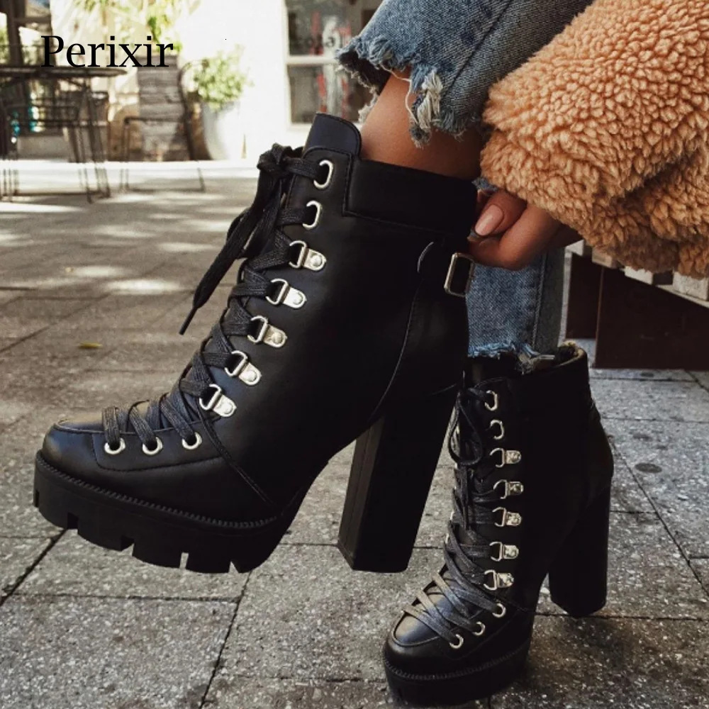 

Woman Boots Waterproof Platform Short Boots High With With Thick Boots With Woman Boots