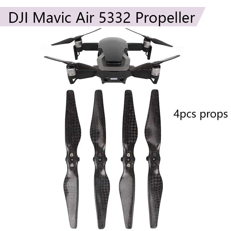 

4Pcs Carbon Fiber Propeller 5332 Quick Release Replacement Props Blade for DJI Mavic Air Camera Accessories for DJI Mavic Air