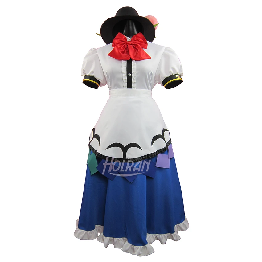 

Touhou Project Cosplay Costume Hinanawi Tenshi shirt dress apron bow hat Suit