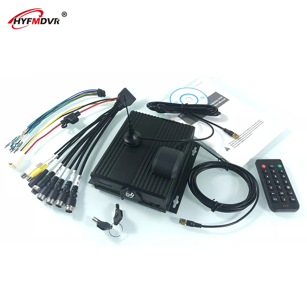 HYFMDVR 4CH H.264 Мобильный AHD DVR 1080P 3g gps PAL/NTSC