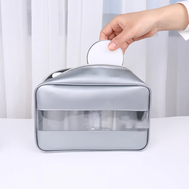 

DINIWELL Clear PVC Zipper Cosmetic Storage Bag For Travel Makeup Organizer Large Capacity Wash Toiletry Bag Shower Make up Pouch