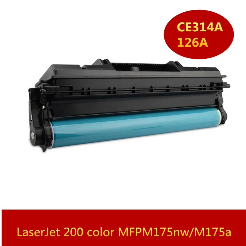 Unidad de tambor para impresora HP LaserJet 200, Compatible con 5  estrellas, CE314A, 314A, 14A, MFP, M175nw, M175a, M175b, M175c, M175e,  M175p, M175r, M275s|Cartuchos de tóner| - AliExpress