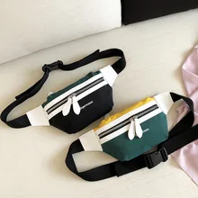 

Waist Bag Women 2021 New Canvas Leisure Panelled Fanny Pack For Girls Letter Bum Bag Packs fashion Chest Crossbody bag Belt