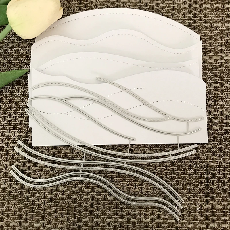 Dies Cut Album-Decorative Diy-Cards Scrapbooking Metal New-Edge-Border Stencil Embossing