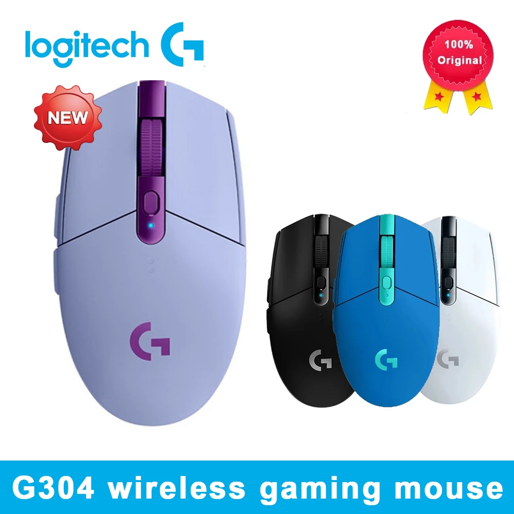 Tanie Logitech G304 oryginalna mysz do gier LIGHTSPEED 12000DPI USB 2.4G bezprzewodowy czujnik sklep