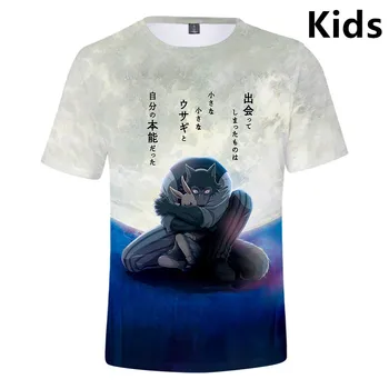 

3 To 14 years kids t shirt Anime BEASTARS animals wolf rabbit 3d printed t-shirt boys girls cartoon tee shirt children clothes