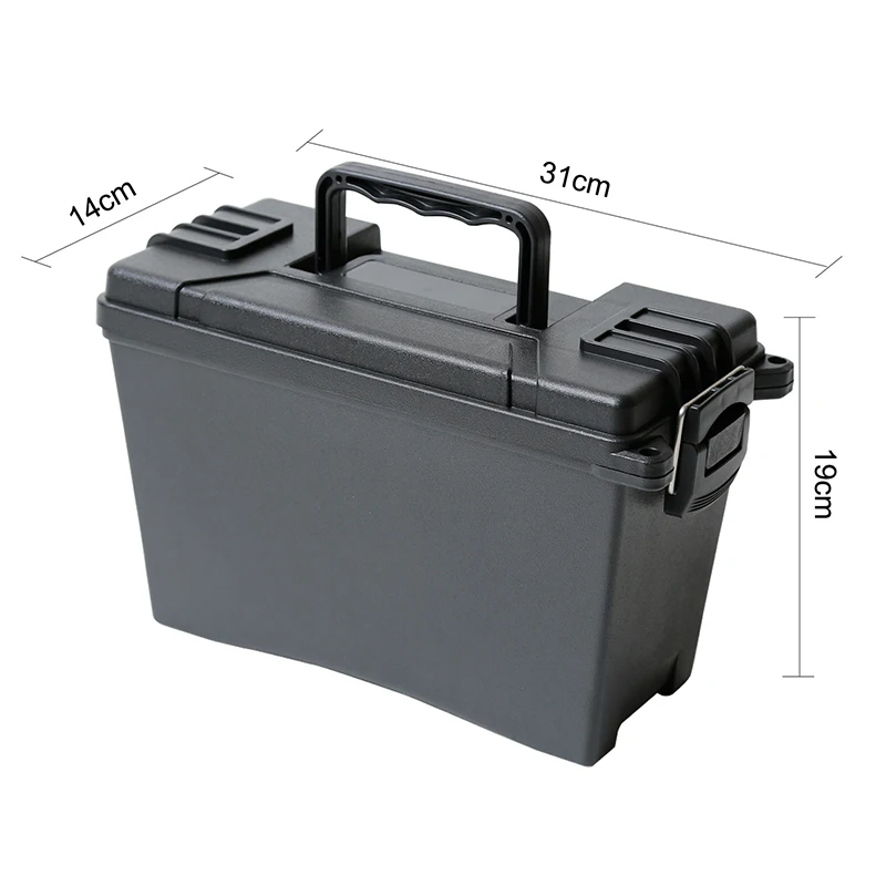 Hunting Ammo Box Multifunction Plastic Storage Bullet Box Heavy Duty Caliber Bulk Ammo Crate Lightweight Storage Case Ammo Can 2