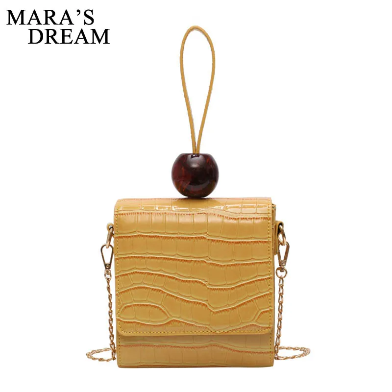 

Mara's Dream 2019 New Texture Small Bag Female Personality Crocodile Pattern Handbag Chain Shoulder Slung Small Square Bag