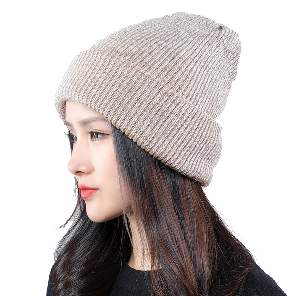Adult Hairball Knit Hat Casual Skullies Beanies Women Men Solid Rabbit fur Cap Warm Windproof Outdoor Accessories - Цвет: Хаки