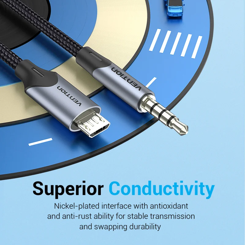 Micro USB to 3.5mm Audio Cable Adapter for Hi-Fi Sound Card Microphone Karaoke Samsung Xiaomi Android Phone