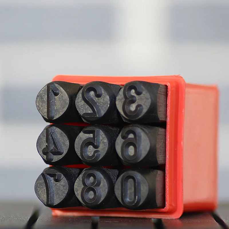 Number Letter Stamp Set Alphabet Number Stamp Set Custom Logo Stamp Leather Letter Punch Leather Craft Stamps 2mm-10mm