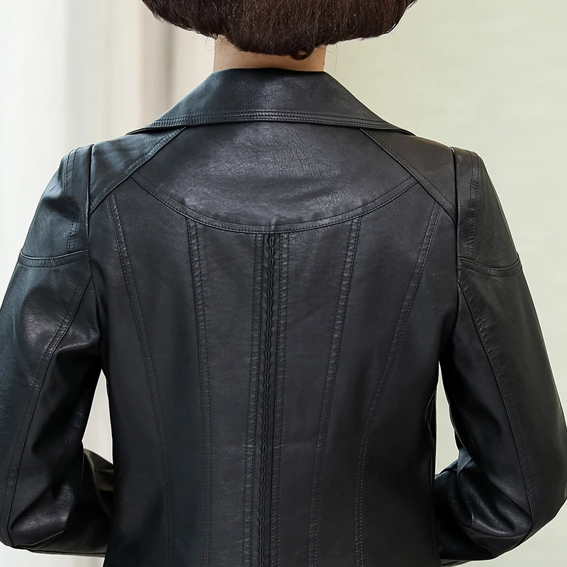 

2020 Pu Leather Jacket Women Clothes Spting Autumn Slim Fit Blazer Leather Coat Plus Size Veste Femme 156667601197011 KJ