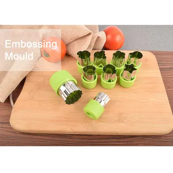 

Star Heart Shape Vegetables Cutter Plastic Handle 3Pcs Portable Cook Tools Stainless Steel Fruit Cutting Die Kitchen Gadgets