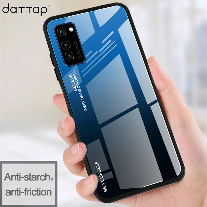 Чехол из закаленного стекла для samsung A51 A71 цветной градиентный телефонный чехол