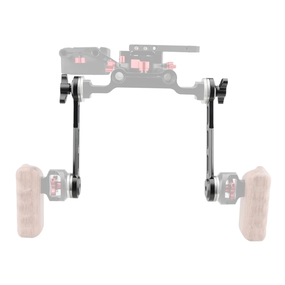 CAMVATE 2 Pieces DSLR 카메라 용 NATO 안전 레일이 장착 된 표준 ARRI Rosette 연장 암 숄더 마운트 리그 지원 시스템 New