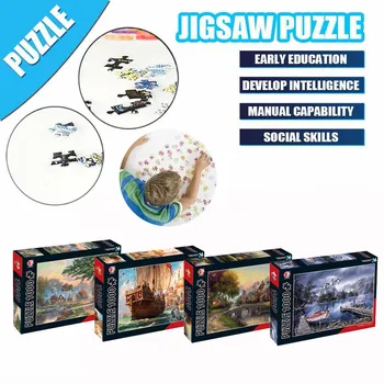 

Puzzles Educational Toys игрушки 70cm*50cm Child Adults 1000 Piece Large Puzzle Game Interesting Toys Personalized Home Gift