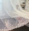Pink Полупрозрачные тюлевые шторы с вышивкой Феникс Европейский стиль Многоразовые оконные шторы для гостиной спальни - Цвет: Pink