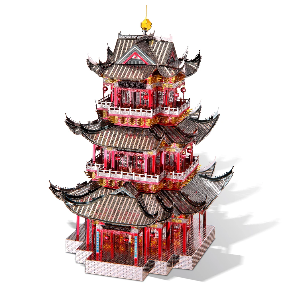 

Piececool 3D Metal Puzzle Model Building Kits,Juyuan Tower DIY Assemble Jigsaw Toy ,Christmas Birthday Gifts for Adults