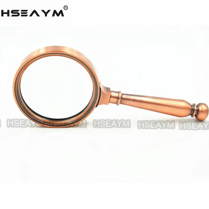 8X металлические высококачественные подарки бронзовые Ручные ювелирные лупы