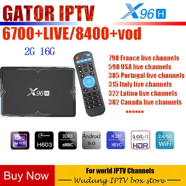 2G16G and 1year IPTV X96H Android 9,0 smart tv box 4 ГБ 32 ГБ PK X96 с 1 год IP tv M3u подписка Ip tv Италия Великобритания немецкий для Android Enigma2 mag Box - Цвет: 2G16G and 1year IPTV