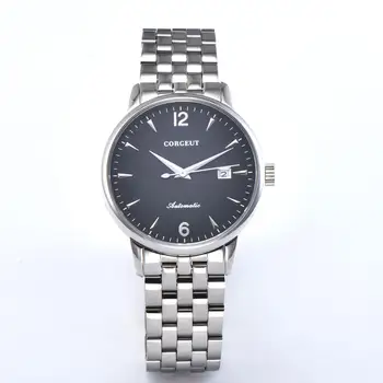 

Mens Automatic watch Luxury Corgeut 40MM Miyota 8215 Calendar 316L Stainless Steel Case Dresses Machinery wristWatches men