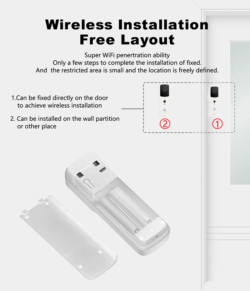 Умный IP видеодомофон Wi-Fi видеодомофон дверной звонок wifi дверной Звонок камера для квартиры ИК сигнализация беспроводная камера безопасности