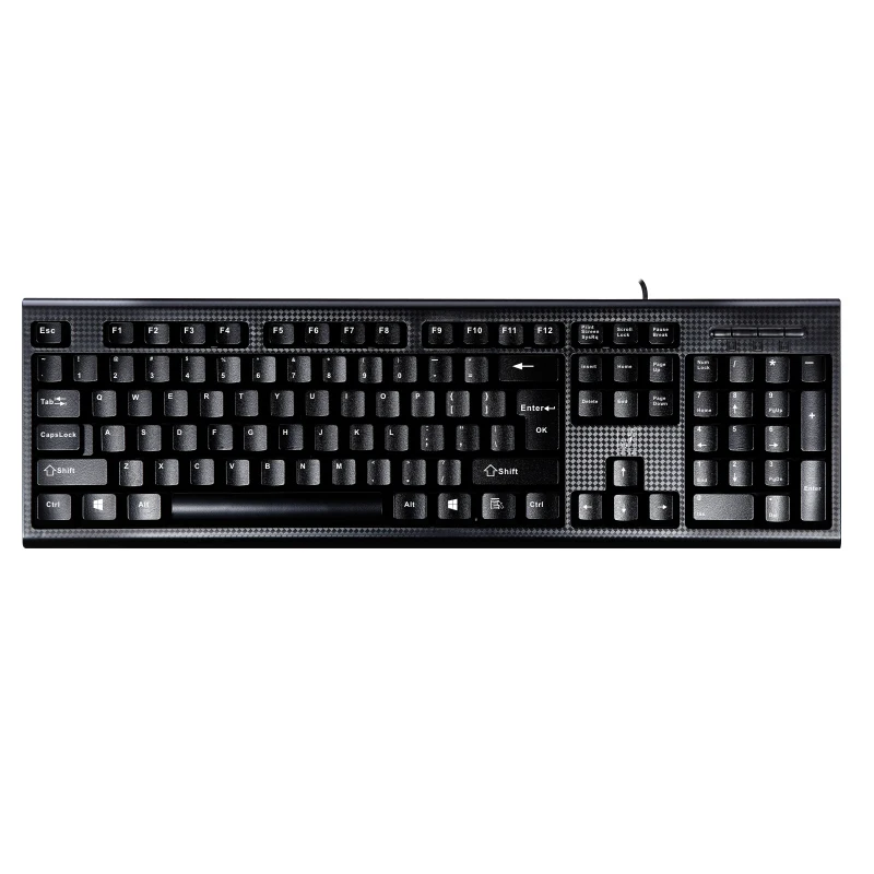 New Wired Gaming Membrane Keyboard Switch 104key Keyboard ghosting USB PS/2 Plug and Play Keyboard For Laptop Computer Desktop