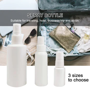 

2pcs Lotion Liquid Shampoo Leakproof Plastic Pure Dew Portable Travel Hotel Empty Spray Bottle Makeup Container Bathroom
