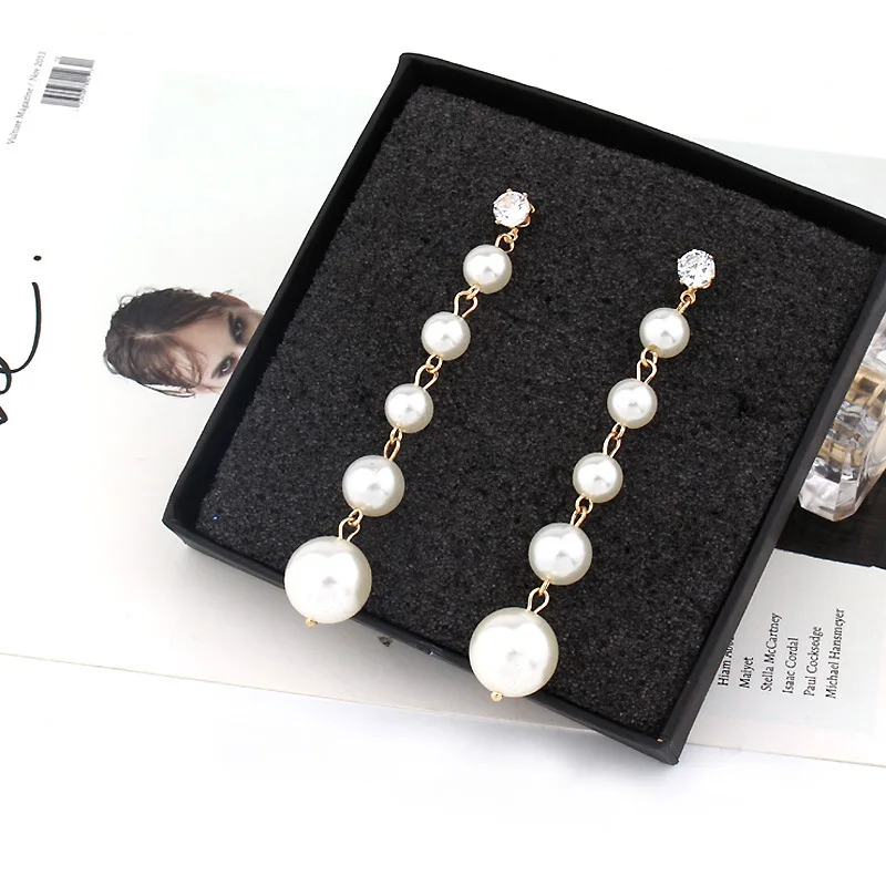 Pearl Earrings Long Earrings for Women 2020 Drop Earrings Vintage Fashion Earrings Trendy Korean Earring kolczyki damskie (4)