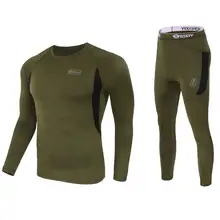 Зимнее мужское тактическое флисовое термобелье, быстрое высыхание пота, термо нижнее белье, мужские дышащие эластичные кальсоны
